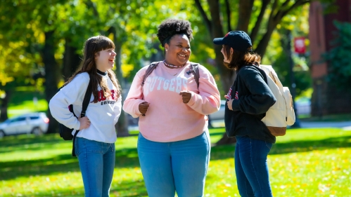 Three girls laughing