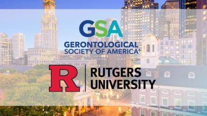GSA and Rutgers logo over Boston city landscape image