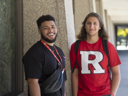 Two happy students