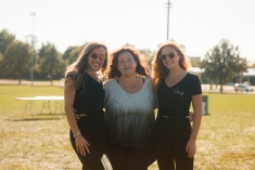 Artemis and Sophia Mazzini with their mother